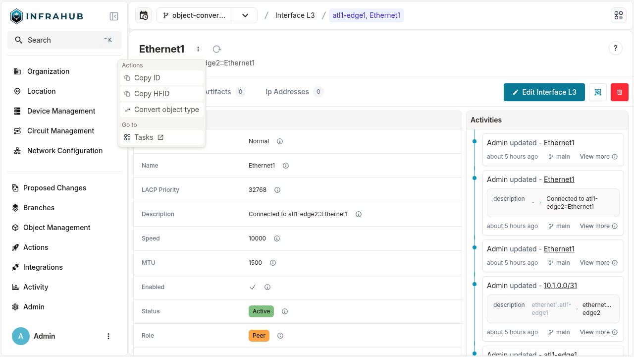 Convert Object Button